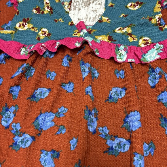 Anthropologie Ruffled Sleep Mini Dress Size XXSP, Bohemian Hippie Cottage - Picture 2 of 11